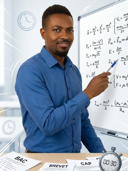 Cyrille Feugang, professeur de mathématiques, physique et chimie